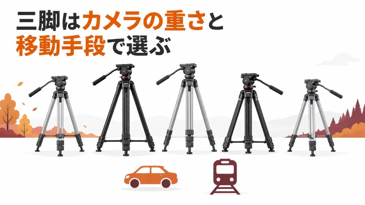 Libec三脚3モデル（RS-250D・TH-X・TH-Z）＋Marsaceカーボン、カメラの重さと移動手段で選ぶ